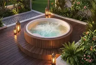 Jacuzzi at K Raheja Valletta